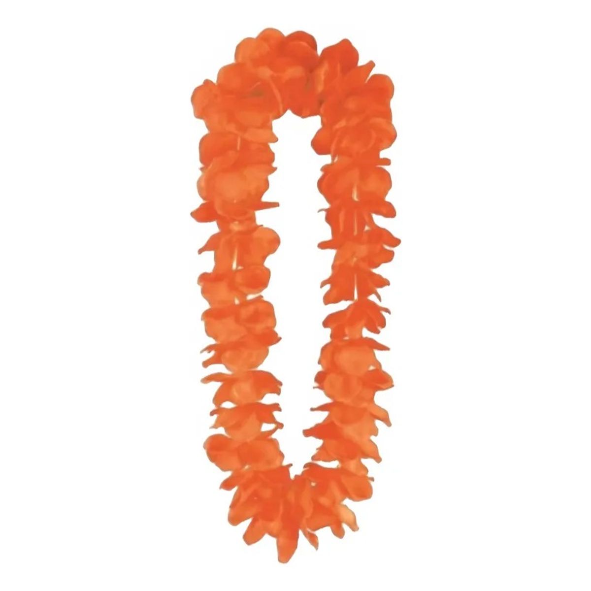 GENERICO - Pack De 12 Collar Hawaina Naranja Fluorescente 50cm