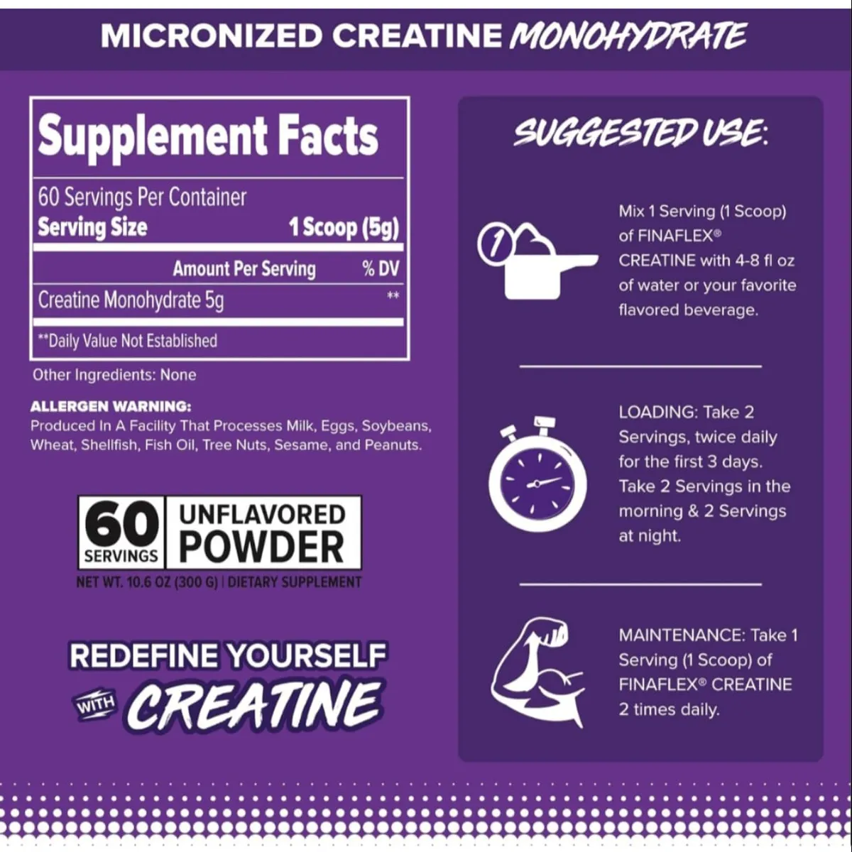 FINAFLEX - Creatina Finaflex 300 Grs
