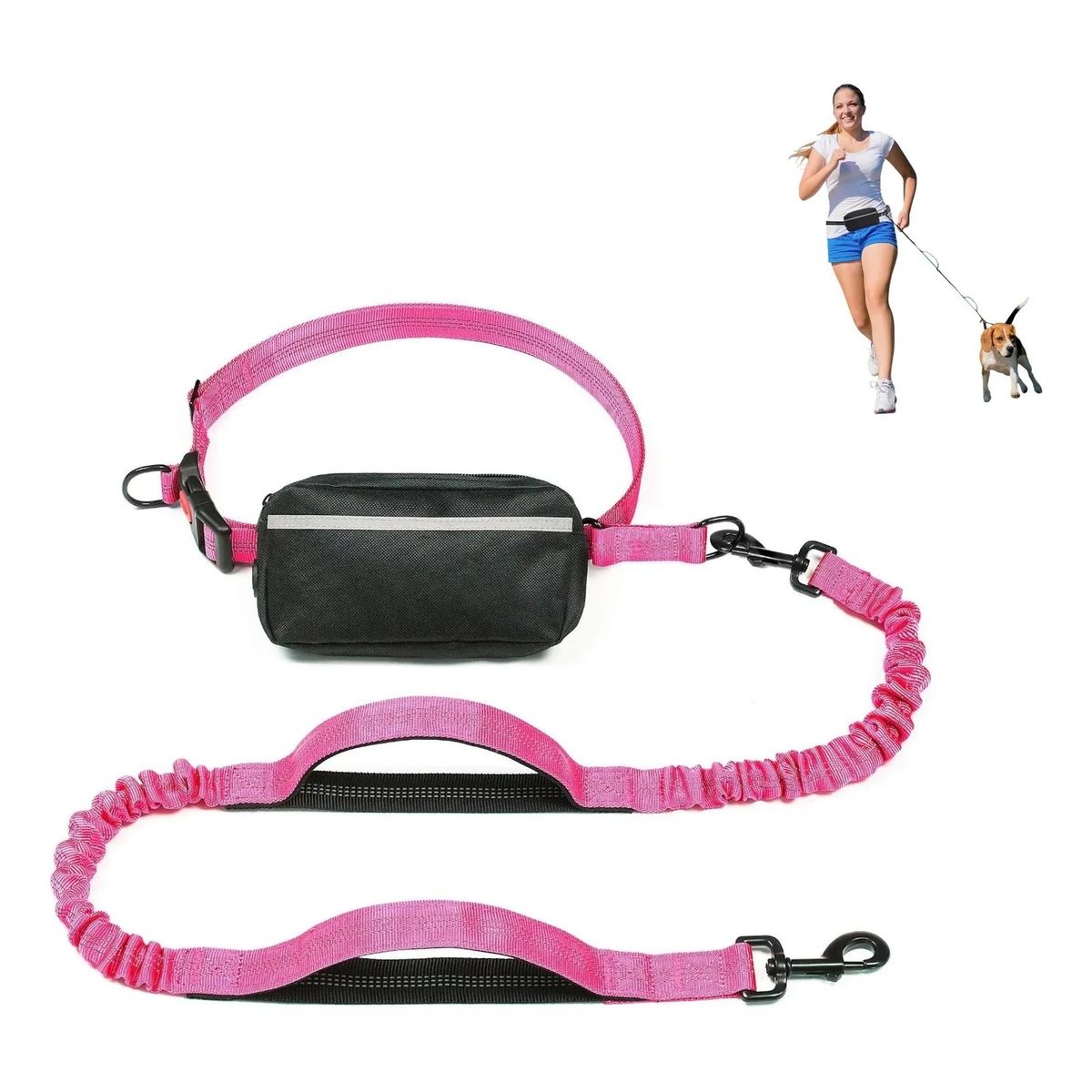 GENERICO - Correa Perro Manos Libres Resistente Paseo Larga Reforzada Mascotas Multifuncional Anti Tirones