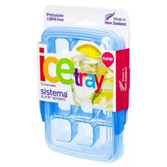 SISTEMA - Cubetera con tapa para 12 hielos - Fabricado en Nueva Zelandia