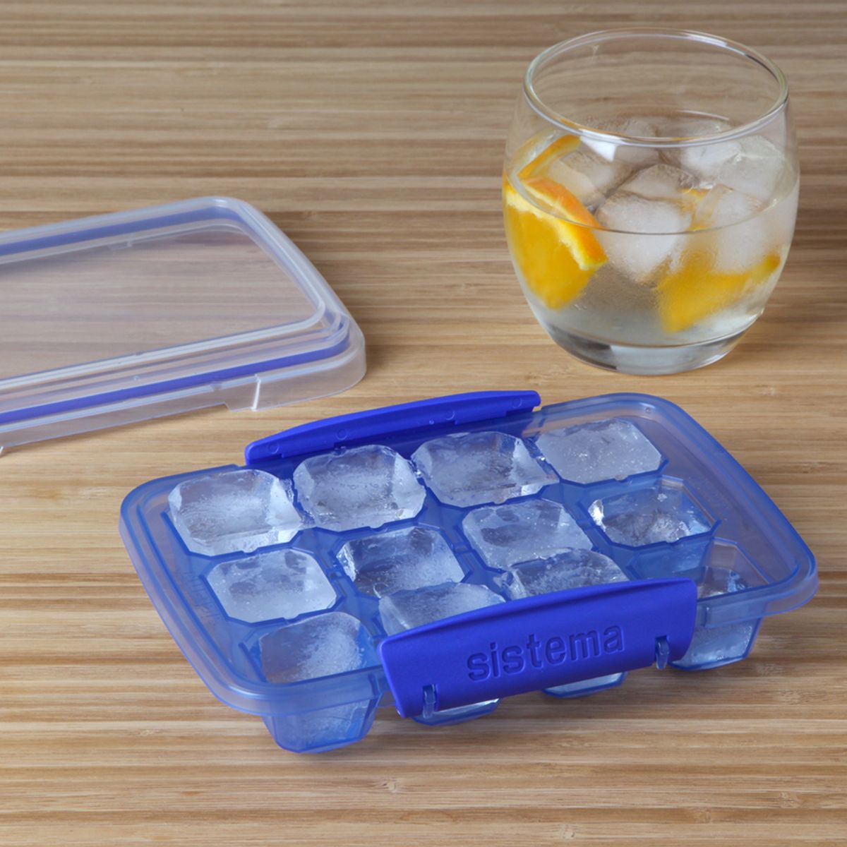 SISTEMA - Cubetera con tapa para 12 hielos - Fabricado en Nueva Zelandia