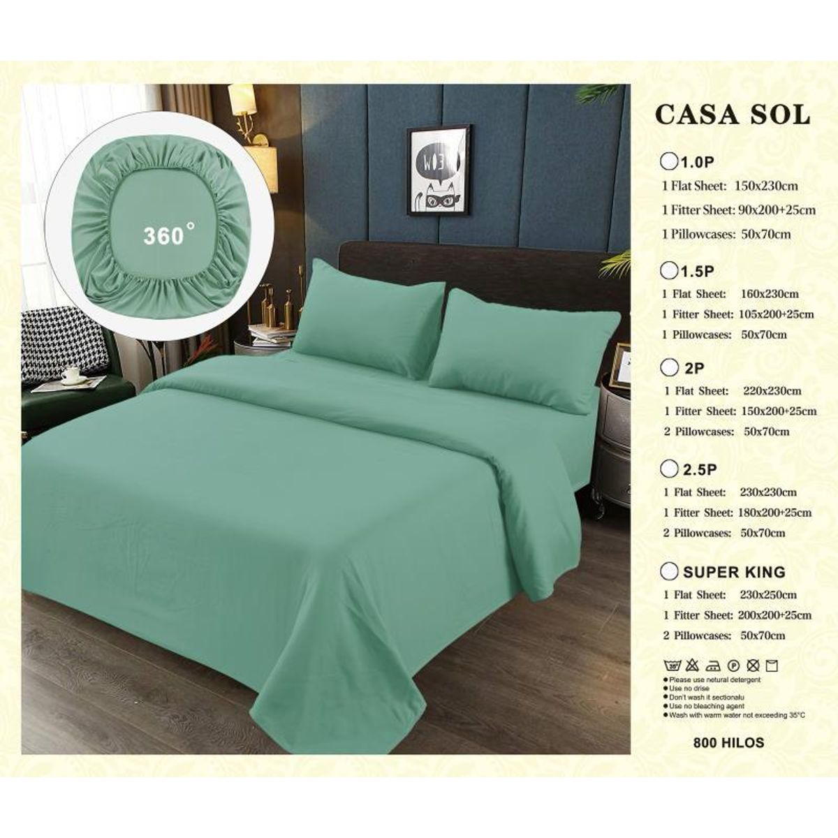 GENERICO - JUEGO DE SABANAS 100% ALGODON  SUAVES Y CÁLIDAS