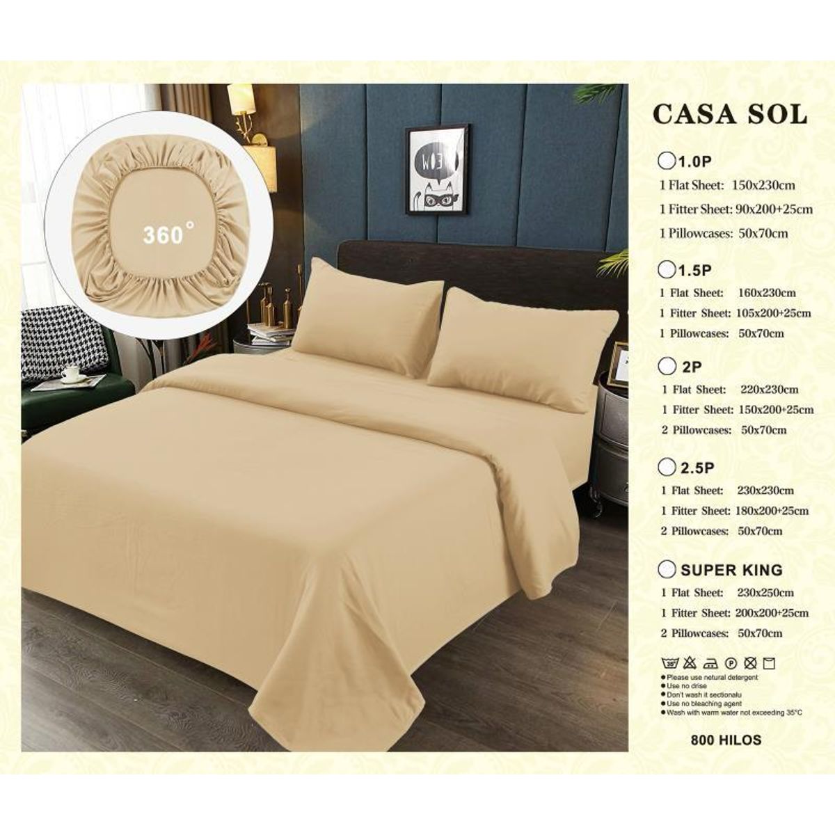 GENERICO - JUEGO DE SABANAS 100% ALGODON  SUAVES Y CÁLIDAS