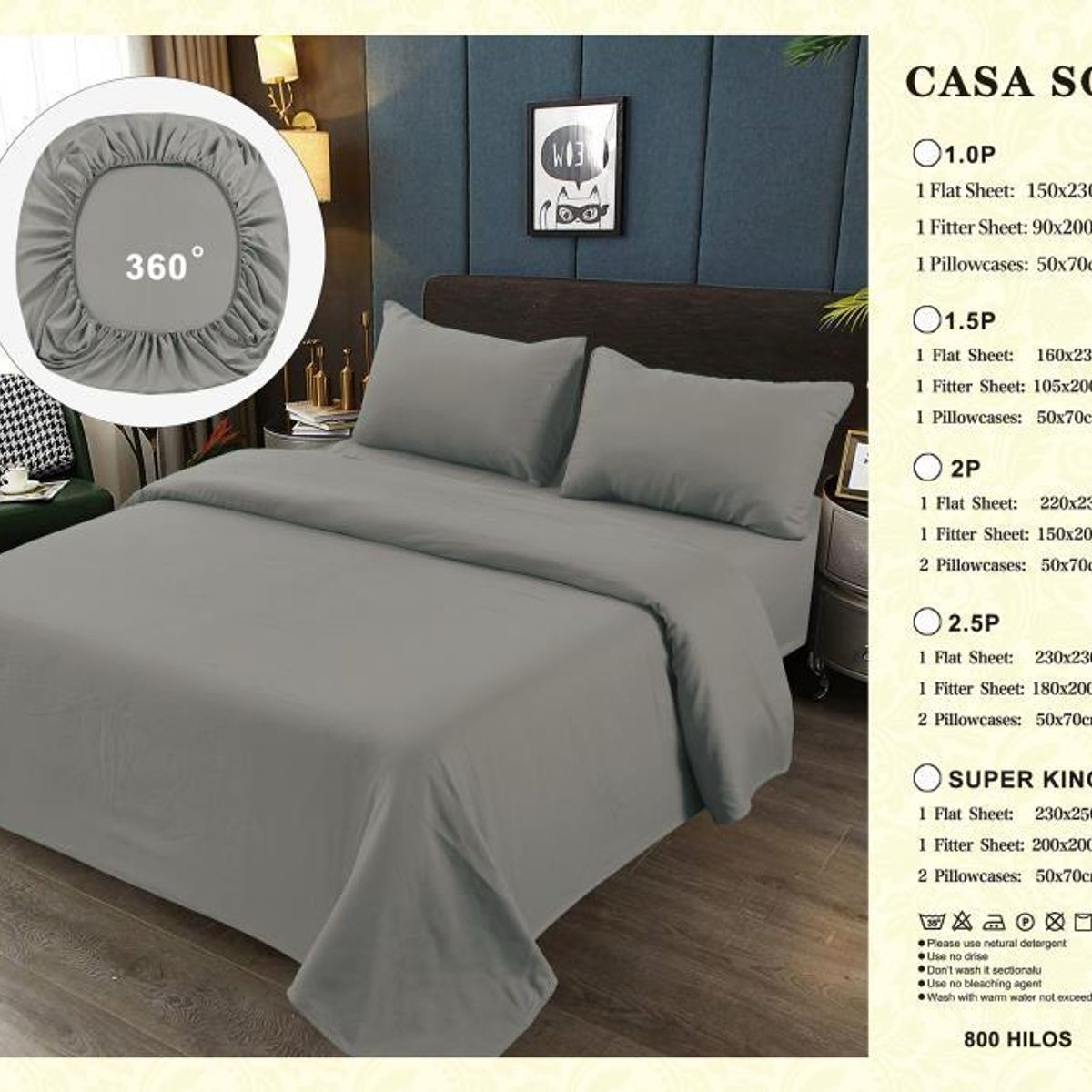 GENERICO - JUEGO DE SABANAS 100% ALGODON  SUAVES Y CÁLIDAS