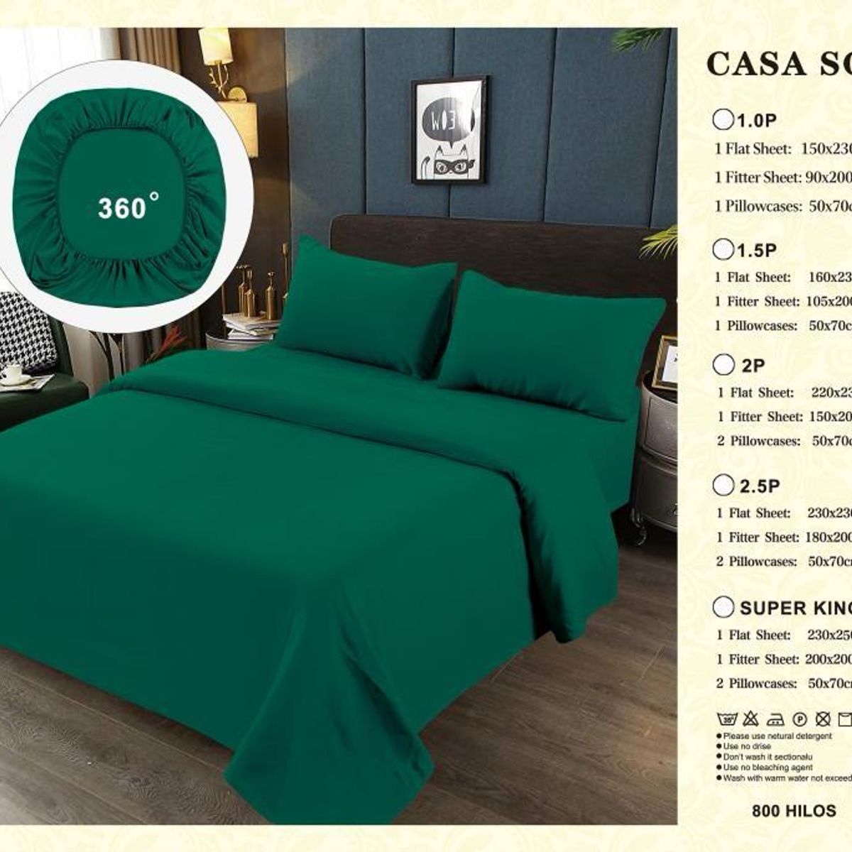 GENERICO - JUEGO DE SABANAS 100% ALGODON  SUAVES Y CÁLIDAS