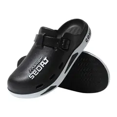 TIOZONEY - Sandalias para hombre -Negro