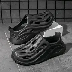 TIOZONEY - Sandalias para hombre -Negro