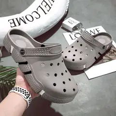 TIOZONEY - Sandalias para hombre -Gris