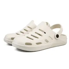 TIOZONEY - Sandalias para hombre - Blanco