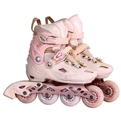 GENERICO - KIT DE PATÍN LINEAL CON LUCES CON TALLA AJUSTABLE