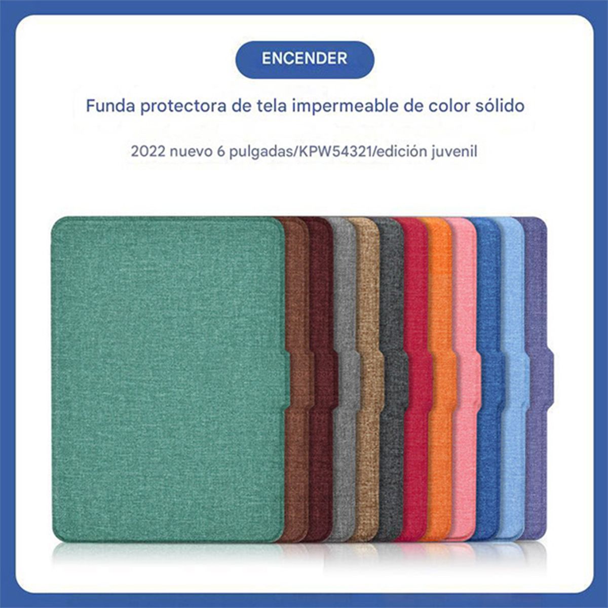 GENERICO - Funda Impermeable De Textura De Lino Para KPW4 6 Pulgadas