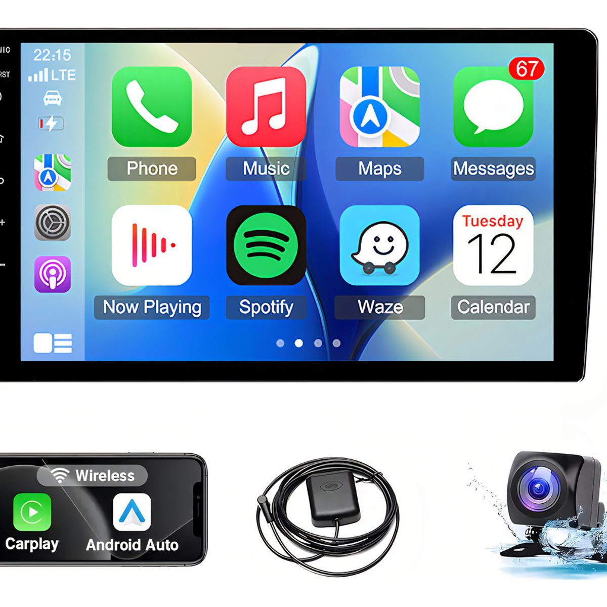 QUICK - 2g+32g Android Car Stereo 10.1 Pulgadas Con Wifi Gps Carplay
