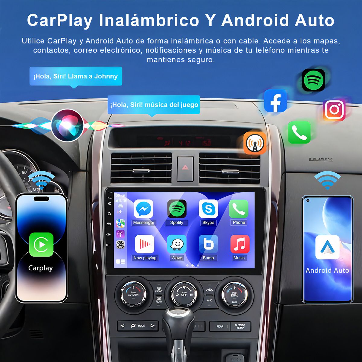 QUICK - 2g+32g Android Car Stereo 10.1 Pulgadas Con Wifi Gps Carplay