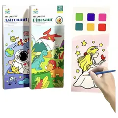 OKAY - Set 6 Libro Para Colorear Dibujo Para Niños, Manualidades