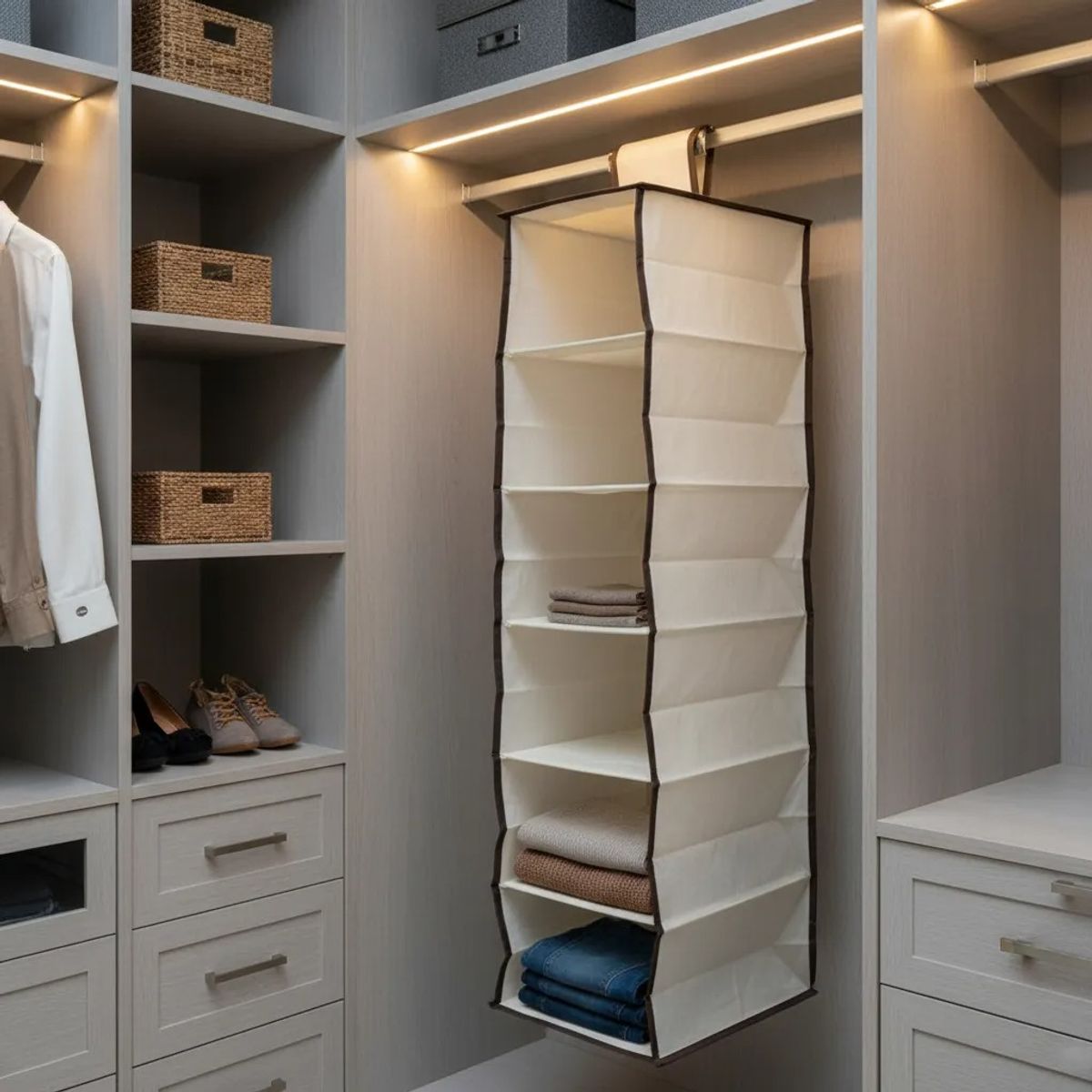 GENERICO - Organizador De Zapatos Plegable 6 Compartimientos