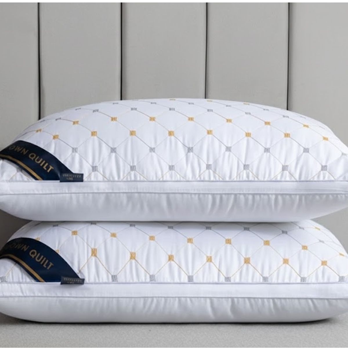GENERICO - ALMOHADA BLANCA DE 2 ALMOHADAS PREMIUM SUAVES Y COMODAS TF