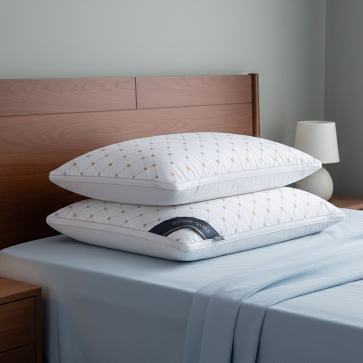 GENERICO - ALMOHADA BLANCA DE 2 ALMOHADAS PREMIUM SUAVES Y COMODAS TF