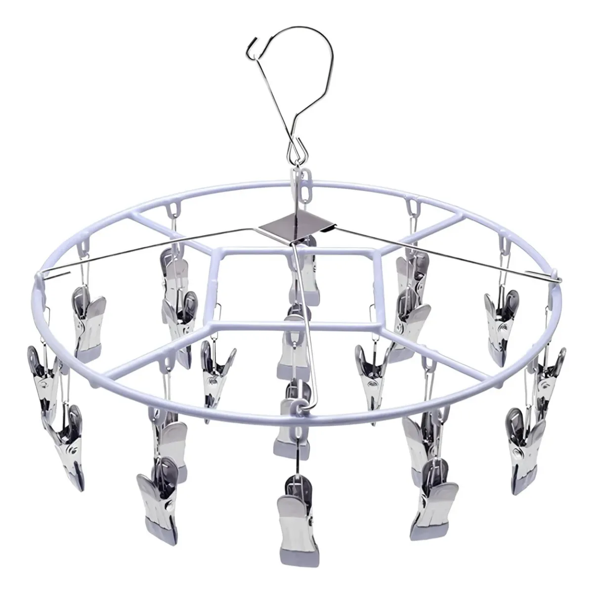 OKAY - Colgador De Calcetín Ropa Interior De 20 Clips Plegable