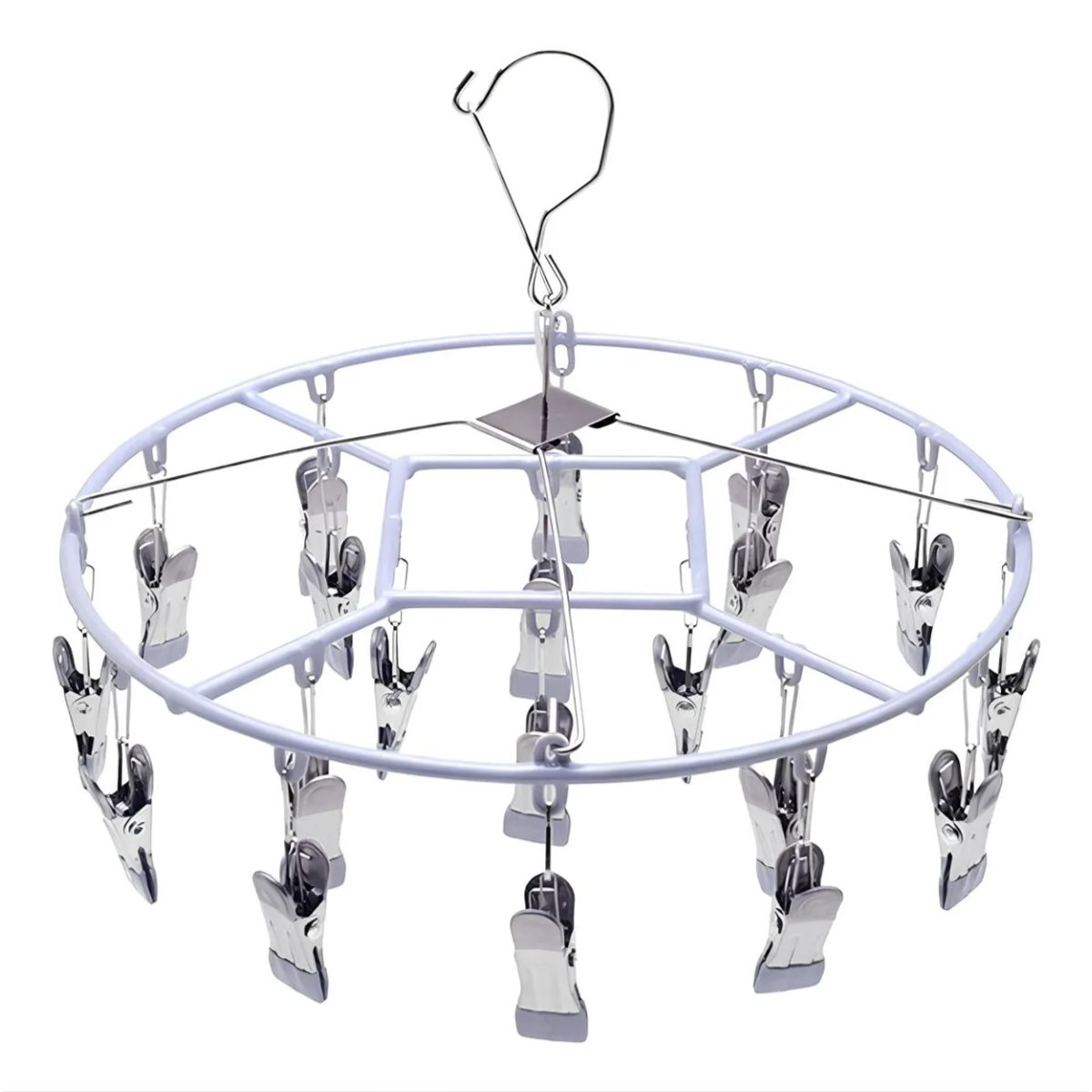 OKAY - Colgador De Calcetín Ropa Interior De 20 Clips Plegable