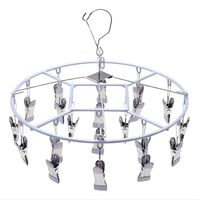 Colgador De Calcetín Ropa Interior De 20 Clips Plegable