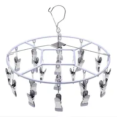 OKAY - Colgador De Calcetín Ropa Interior De 20 Clips Plegable