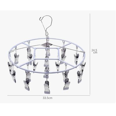 Imagen 2 del producto Colgador De Calcetín Ropa Interior De 20 Clips Plegable