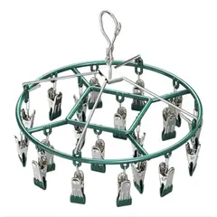 OKAY - Colgador De Calcetín Ropa Interior De 20 Clips Plegable