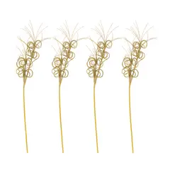 HERRERA MAISON - Set X4 Rama Navidad Despeinada Gold Navidad 80 Cm