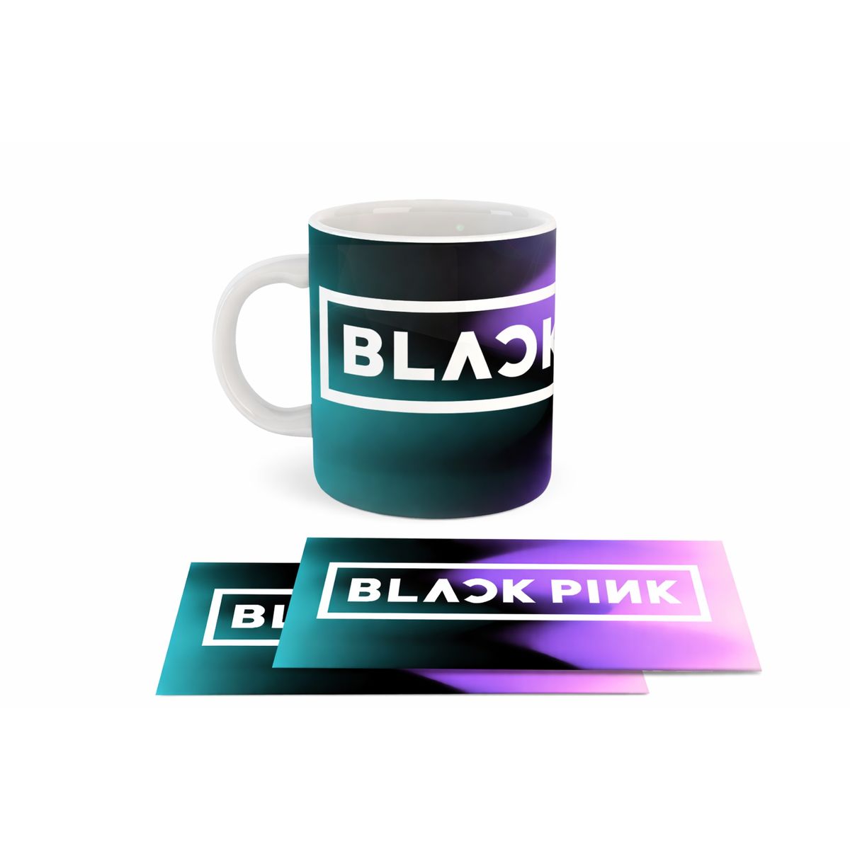 GENERICO - Taza Ceramica 11oz K-Pop Insp Blackpink Logo Verde