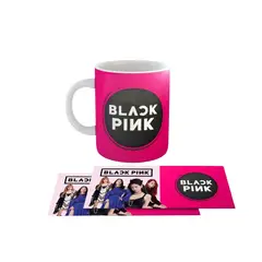 GENERICO - Taza Ceramica 11oz K-Pop Insp Blackpink Logo Fucsia