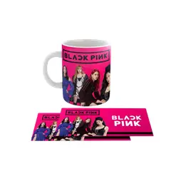 GENERICO - Taza Ceramica 11oz K-Pop Insp Blackpink Hot Pink