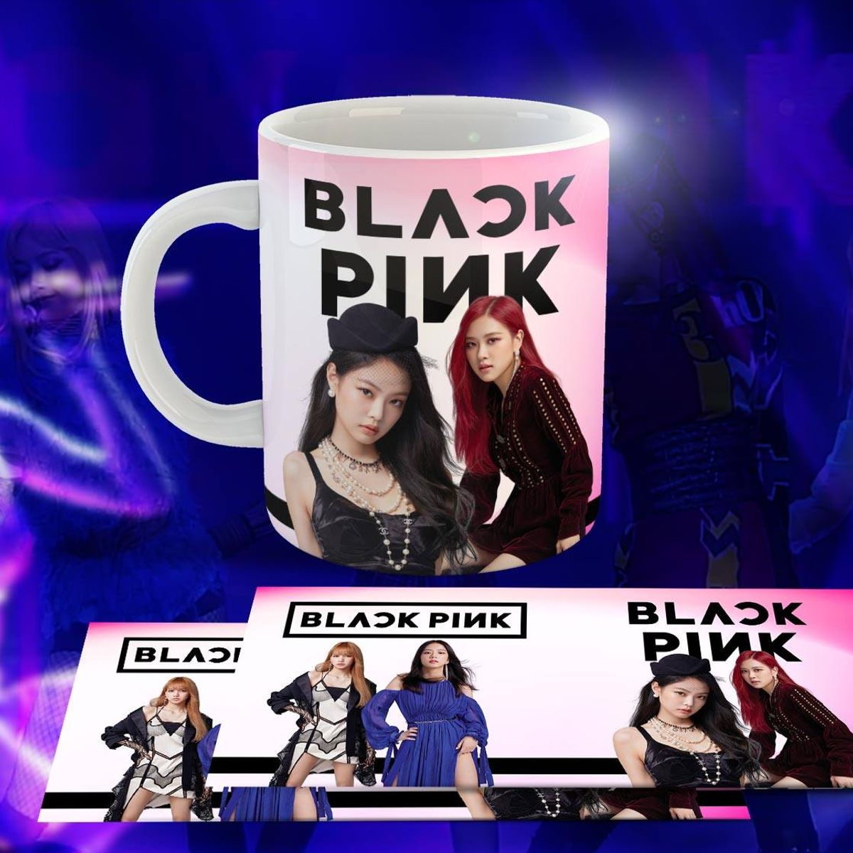 GENERICO - Taza Ceramica 11oz K-Pop Insp Blackpink Duo Blanco
