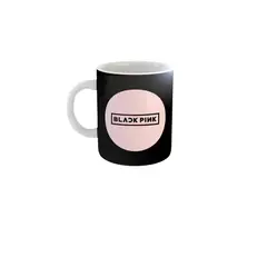 GENERICO - Taza Ceramica 11oz K-Pop Insp Blackpink Negro Rosa