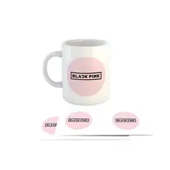 GENERICO - Taza Ceramica 11oz K-Pop Insp Blackpink Blanco Rosa