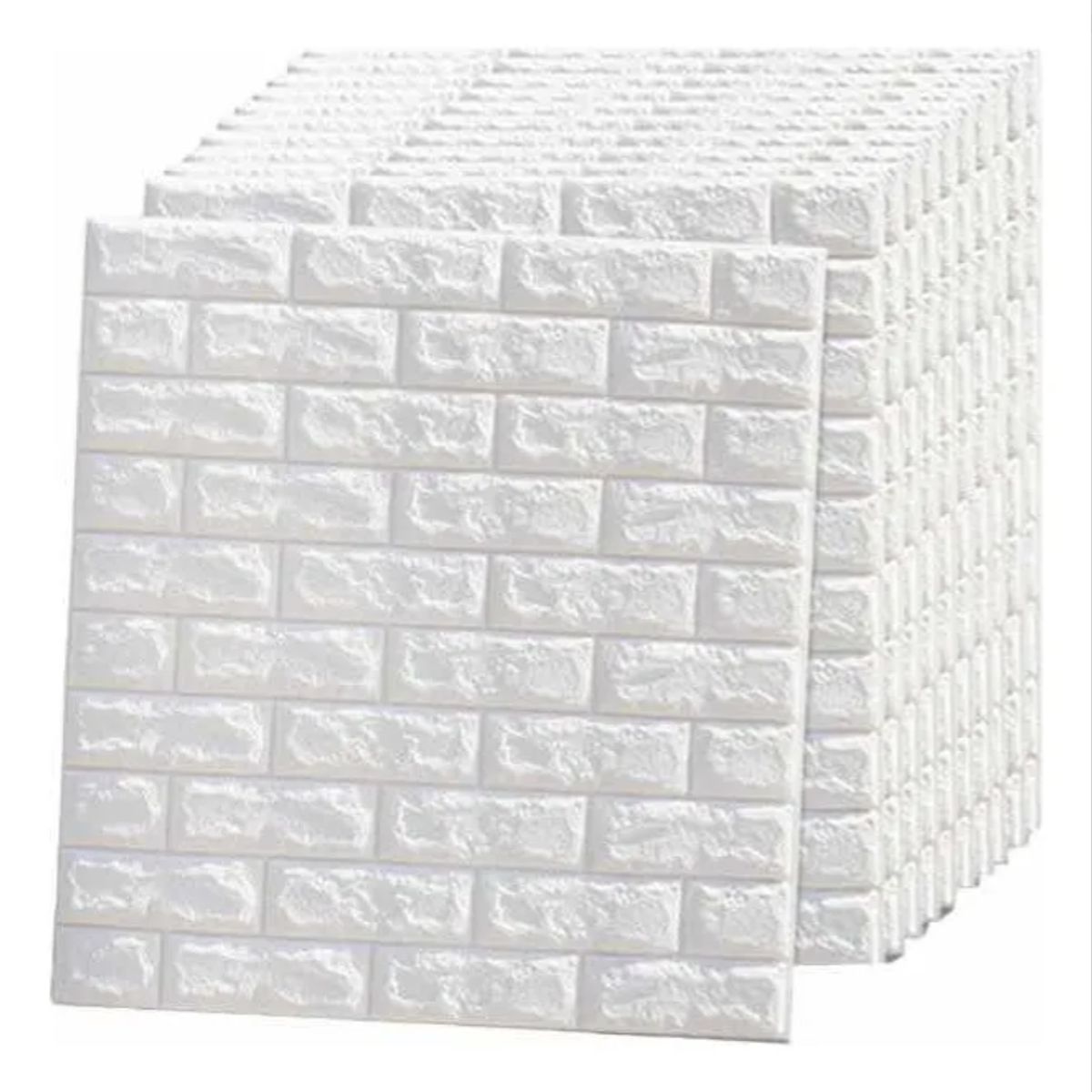 OKAY - Pack 10 Lamina Papel Mural Autoadhesivo 3d Ladrillo 70x77