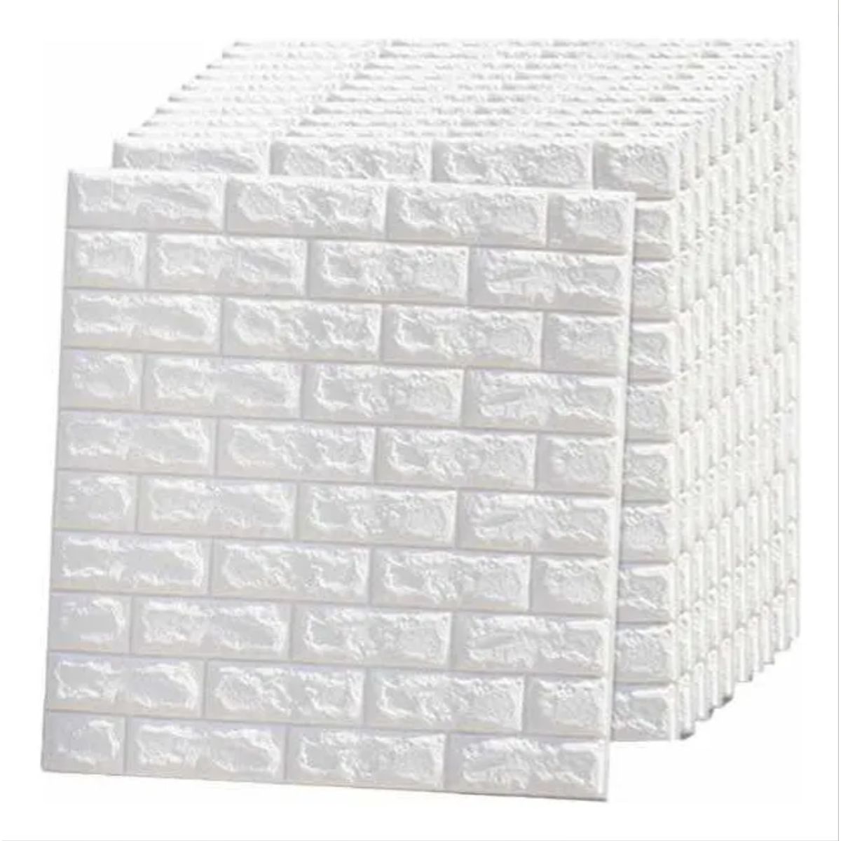 OKAY - Pack 10 Lamina Papel Mural Autoadhesivo 3d Ladrillo 70x77