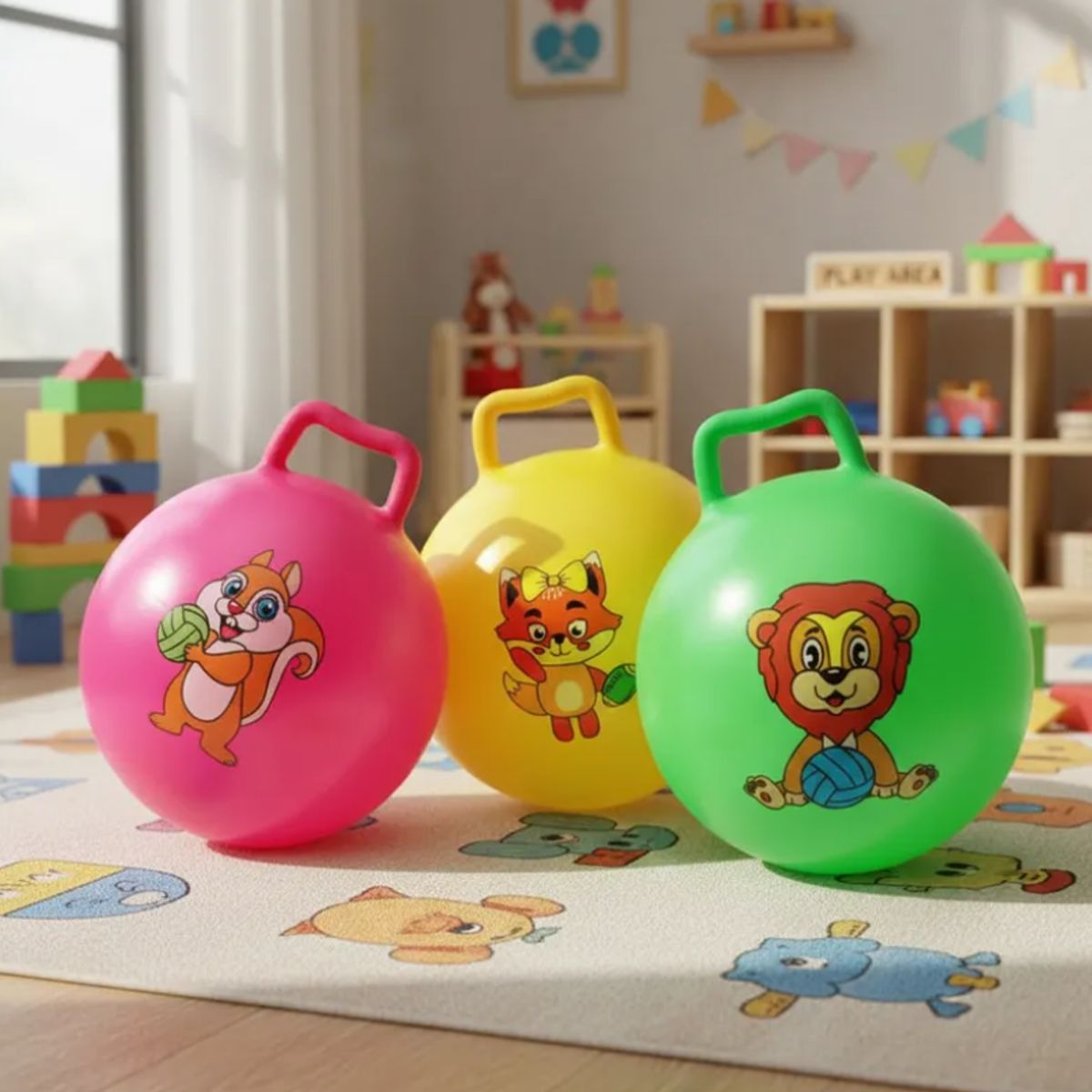 GENERICO - Pelota Saltarína Canguro Inflable Juguete Para Niños 25cm