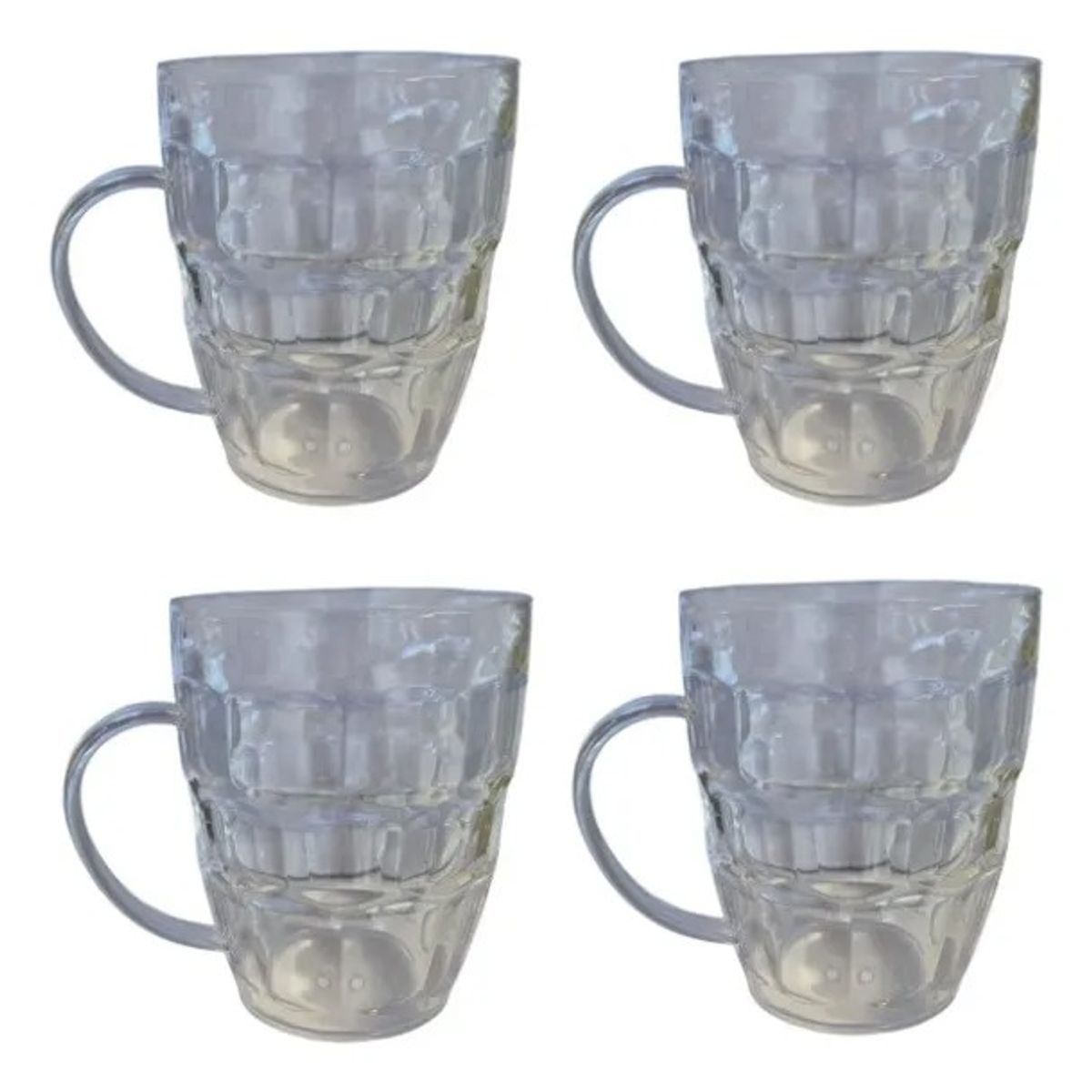 GENERICO - Set 4 Vasos Jarra Cervecera 600ml