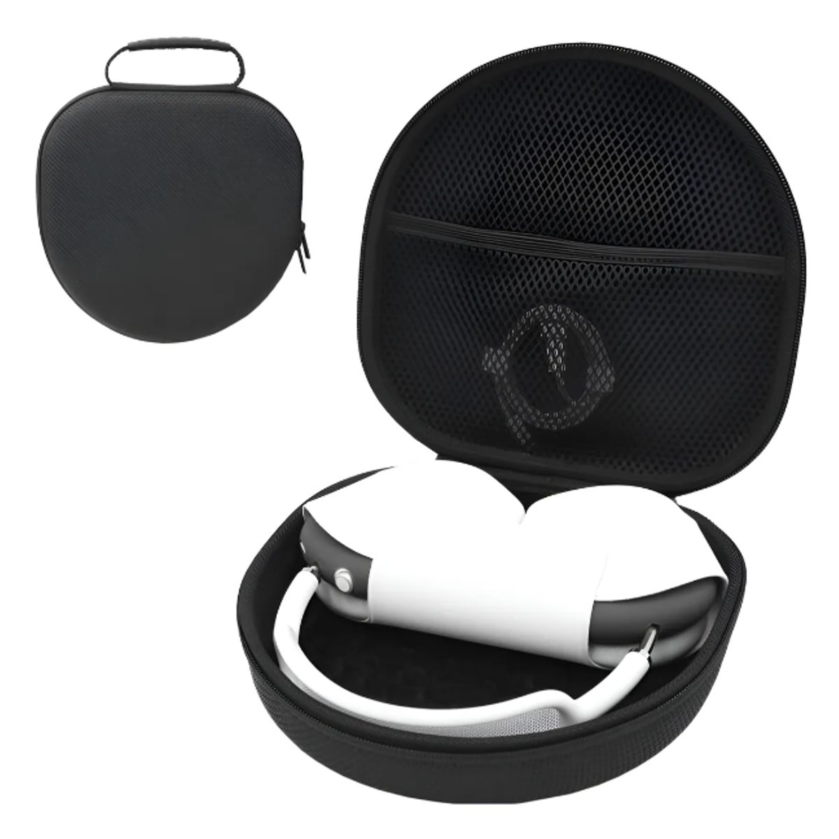 GENERICO - Bolso Funda Antigolpes Para Audifonos Airpods Max Firme Negro