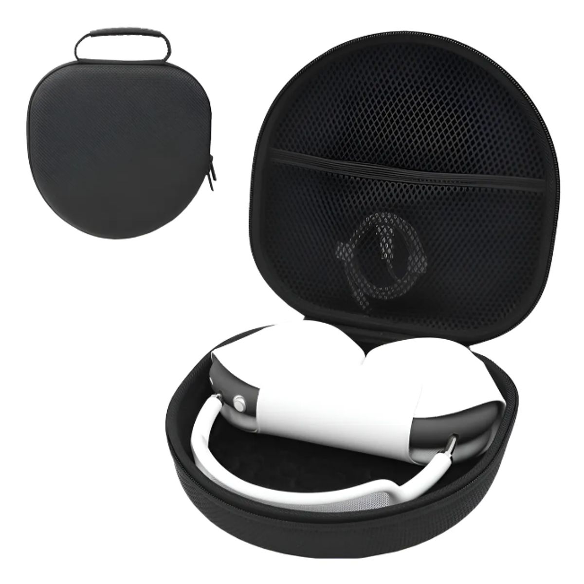 GENERICO - Bolso Funda Antigolpes Para Audifonos Airpods Max Firme Negro