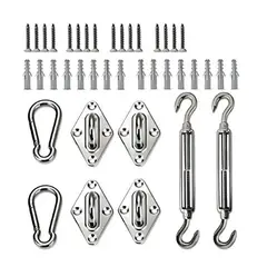 GENERICO - Kit De Anclaje Para Toldo Vela Jardin Hogar