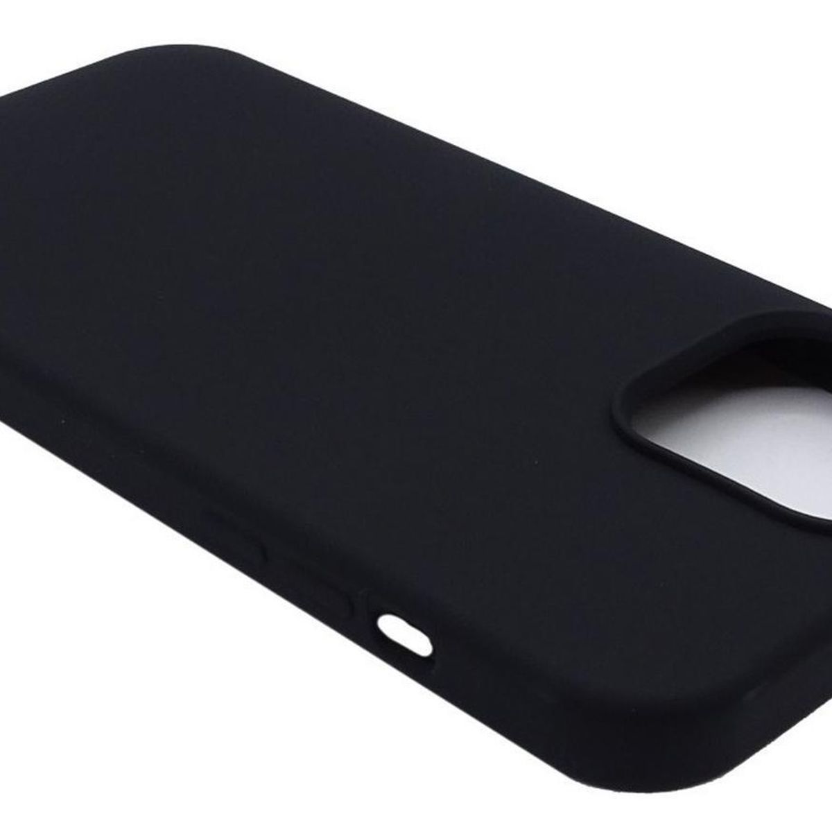 GENERICO - Carcasa para iPhone 13 Pro Max Silicona Liquid Antigolpes - Negro