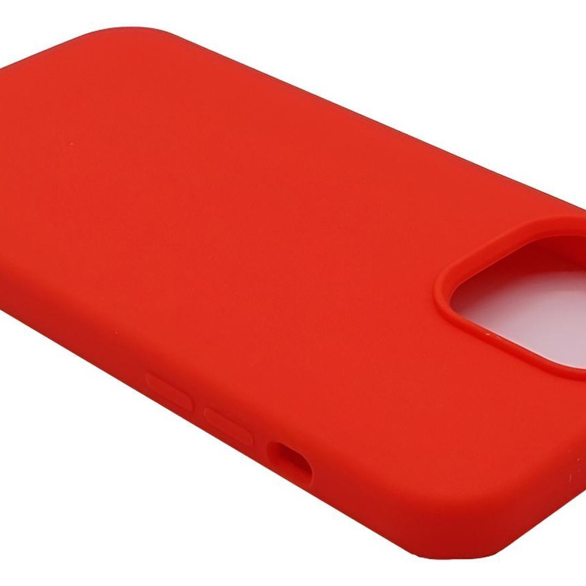 GENERICO - Carcasa para iPhone 13 Pro Max Silicona Liquid Antigolpes - Rojo
