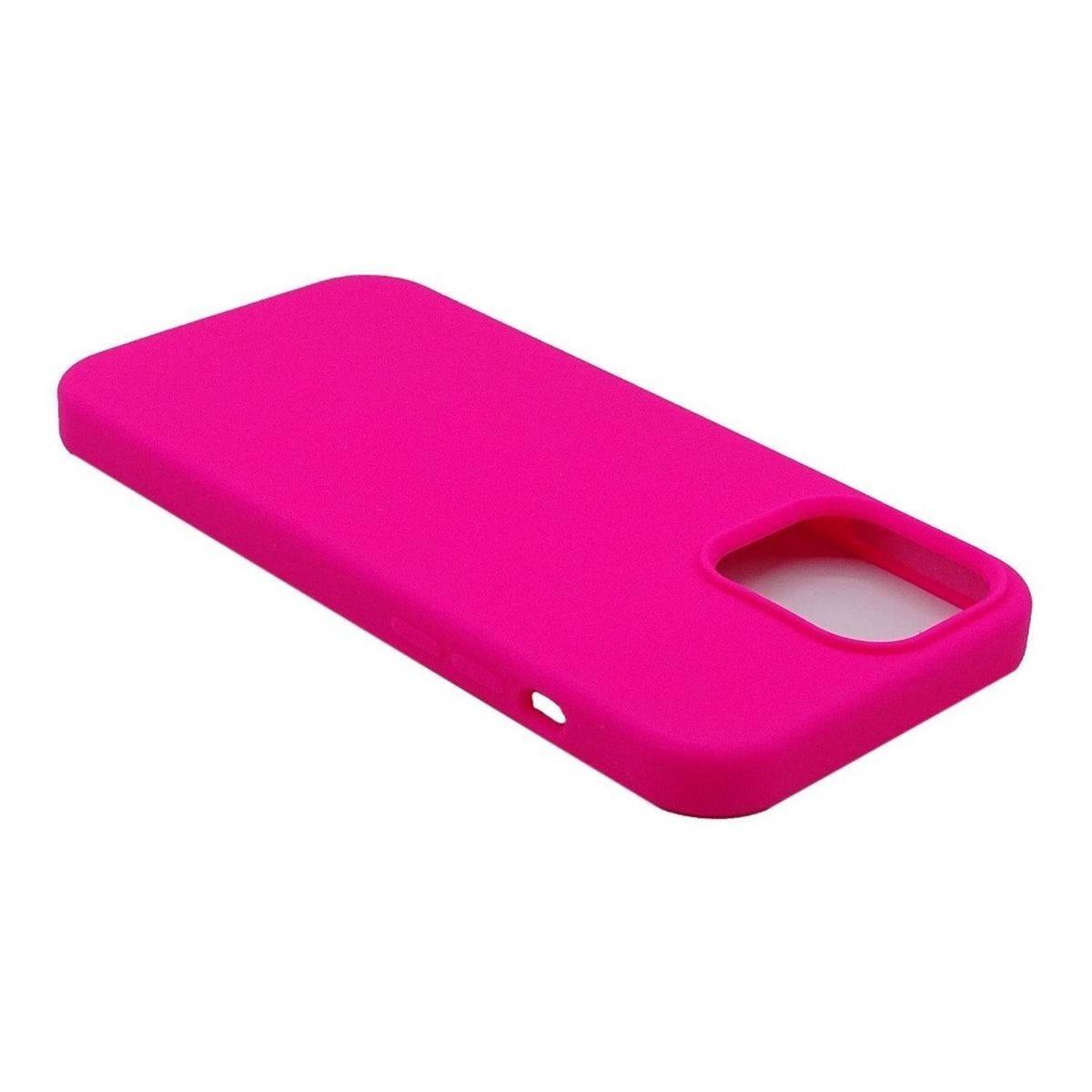 GENERICO - Carcasa para iPhone 13 Pro Max Silicona Liquid Antigolpes - Fucsia