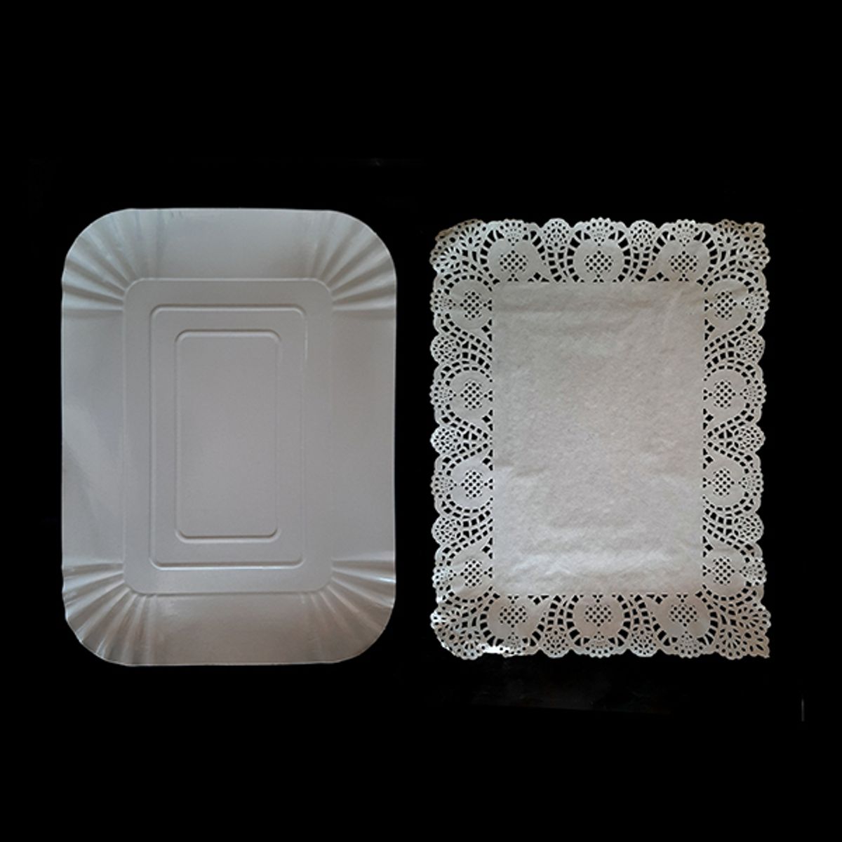 GENERICO - BANDEJA RECTANGULAR BLONDA 29X39 CM BLANCO X1 UNI