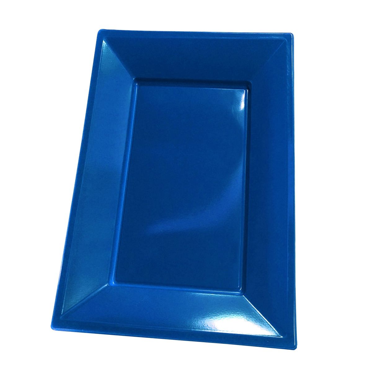 GENERICO - BANDEJA RECTANGULAR GRANDE AZUL X3 UNI