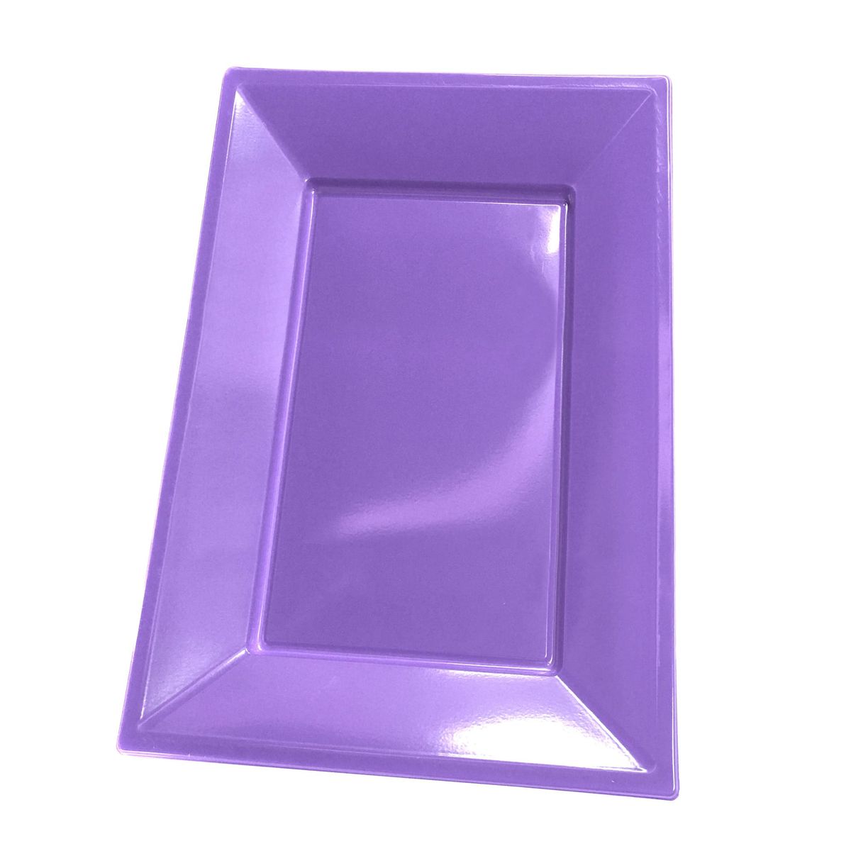 GENERICO - BANDEJA RECTANGULAR GRANDE LILA X3 UNI