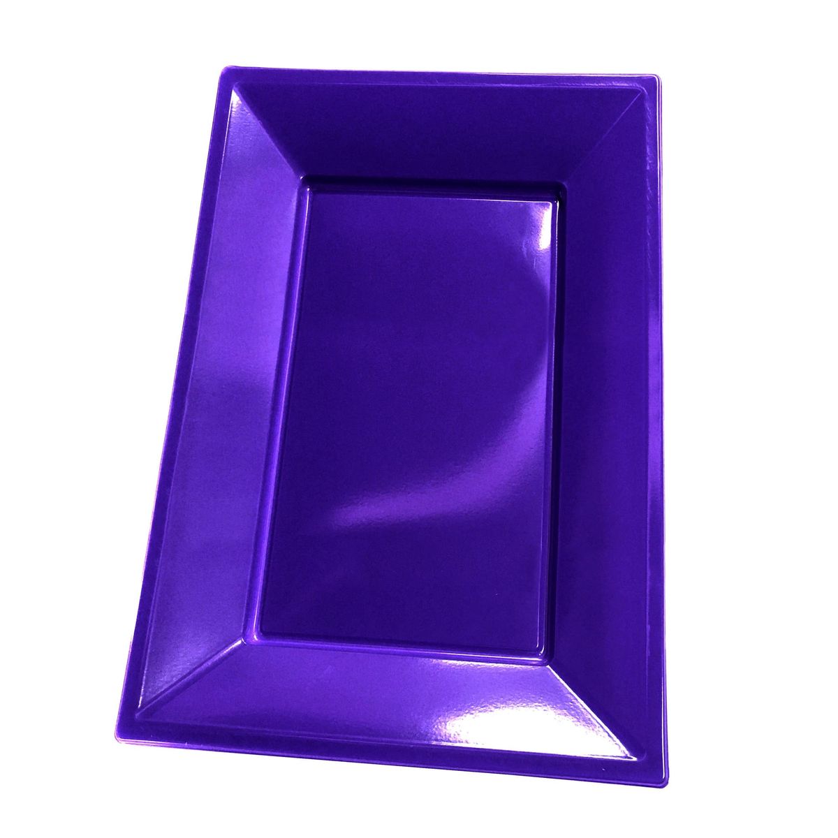 GENERICO - BANDEJA RECTANGULAR GRANDE MORADO X3 UNI