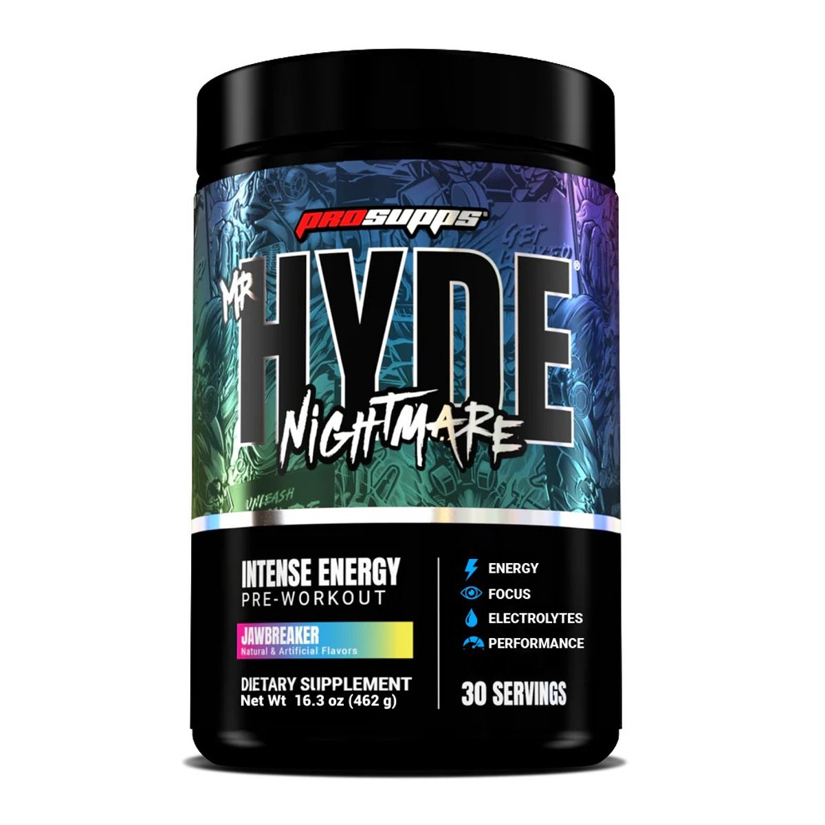 PROSUPPS - PRE ENTRENO HYDE NIGHTMARE Sabor Jawbreaker 462 g