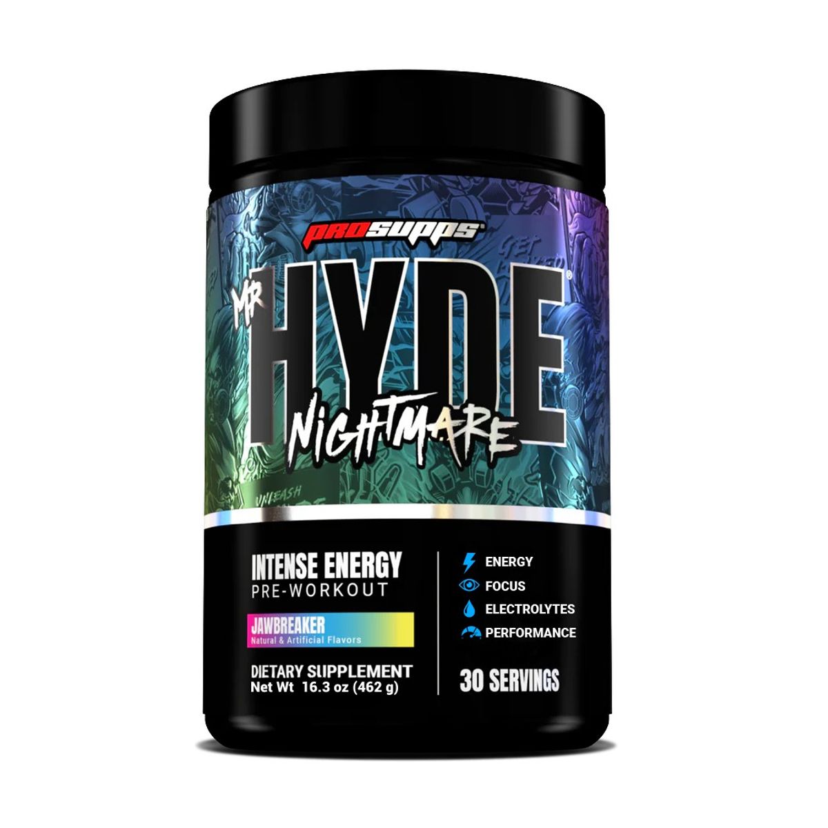 PROSUPPS - PRE ENTRENO HYDE NIGHTMARE Sabor Jawbreaker 462 g